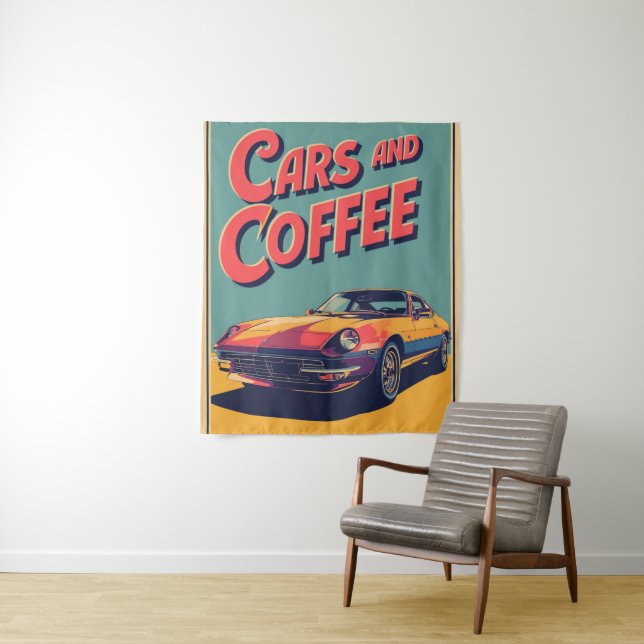 Tapiz coches y café (In situ)