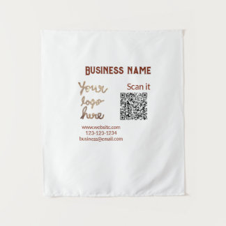 Tapiz código q r simple añadir logotipo código de explor