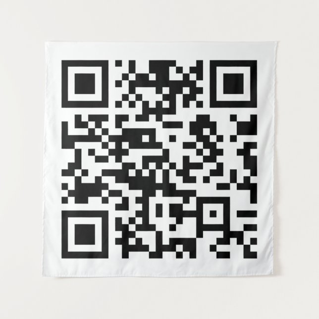 Tapiz Código QR creado al instante (introduciendo su URL (Anverso)