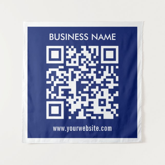 Tapiz Código QR editable (generado instantáneamente) | A (Anverso)