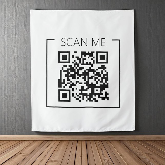 Tapiz Código QR Escanearme Negocios Minimalista  (Subido por el creador)