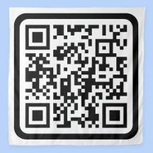 Código QR moderno editable | Negro Blanco o cualqu