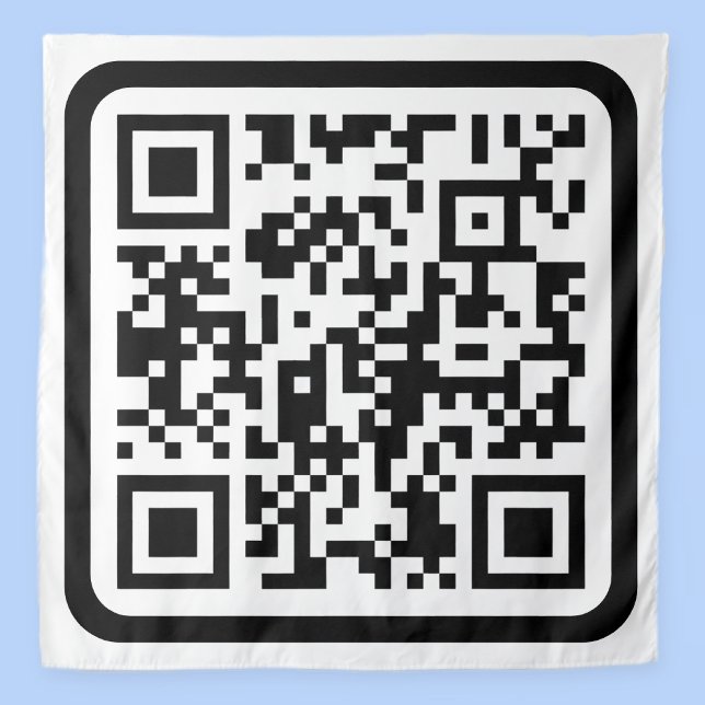 Tapiz Código QR moderno editable | Negro Blanco o cualqu (Subido por el creador)