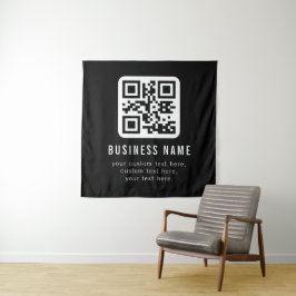 Tapiz Código QR personalizable y diseño de texto editabl