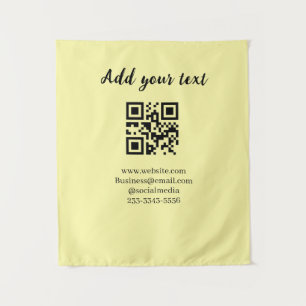 Tapiz código QR personalizado simple agregue su nombre t