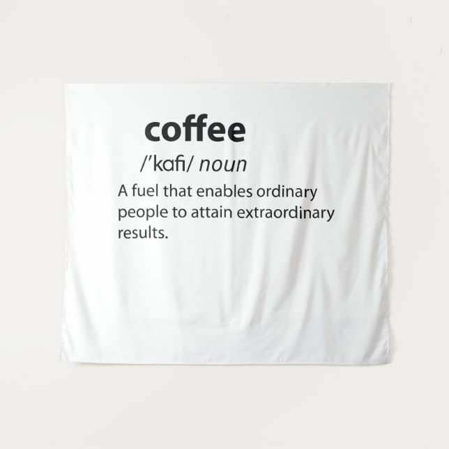 Tapiz Coffee Funny Dictionary Definition (Anverso (horizontal))
