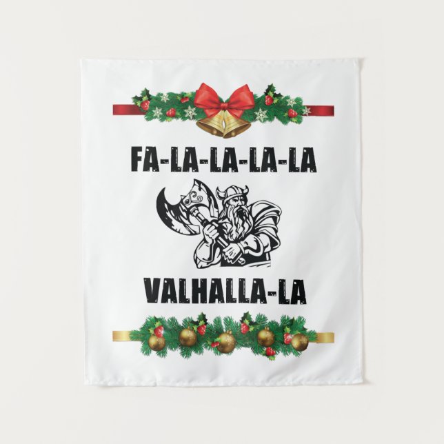 Tapiz Cojín decorativo Valhalla navidades (Anverso)
