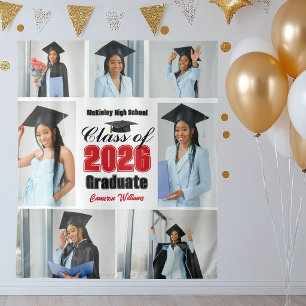 Tapiz Colaje de fotos de la fiesta de graduación de la c