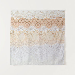Tapiz Colección de la vía de encaje floral ornamental si