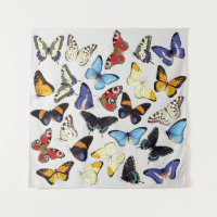 Colección de mariposas vintage realista.