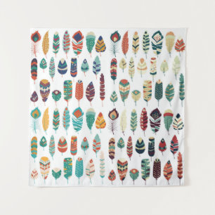 Tapiz Colección de traza de mano étnica de la tribu boho