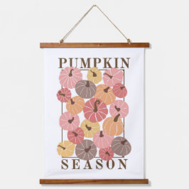 Tapiz colgante colorido de calabaza de otoño