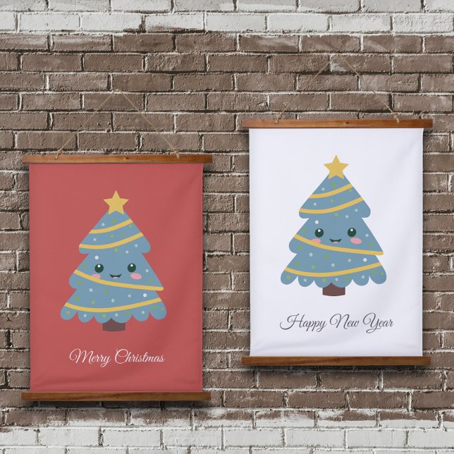 Tapiz colgante de árbol de Navidad lindo (Cute Christmas Tree Hanging Tapestry)
