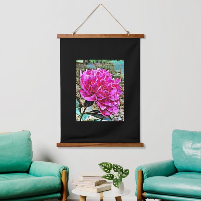 Tapiz colgante de arte digital de medios mixtos (Sala de estar)