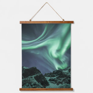 Tapiz colgante de las luces del norte de Noruega