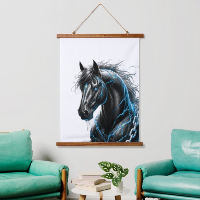 tapiz colgante de pared de caballos animales cabal (Sala de estar)