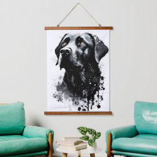 tapiz colgante de pared de perro arte amante de la