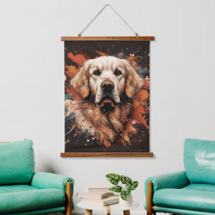 tapiz colgante de pared de perro arte amante de la
