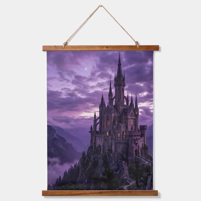 tapiz colgante de pared del castillo de noche (Anverso)