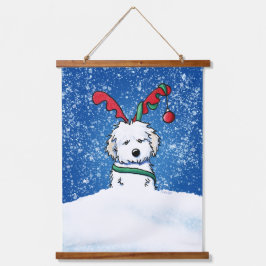 Tapiz colgante de perro habanés de KiniArt