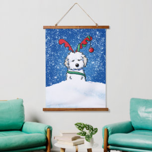 Tapiz colgante de perro habanés de KiniArt