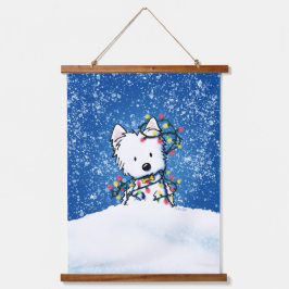 Tapiz colgante de Terrier Westie de KiniArt