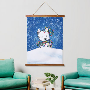 Tapiz colgante de Terrier Westie de KiniArt