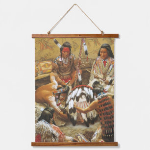 Tapiz colgante del muro nativo americano