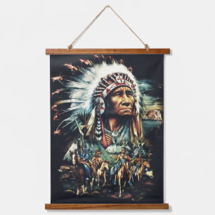Tapiz colgante del muro nativo americano