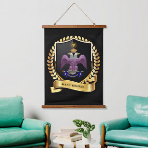 Tapiz colgante mason de 33 grados