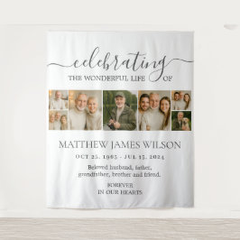 Tapiz Collage de fotos de la Vida de la Celebración mini