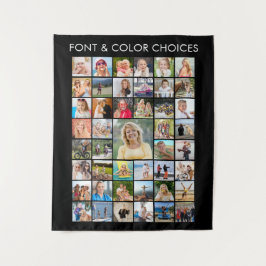 Tapiz Collage de fotos Minimalista simple 45 personaliza