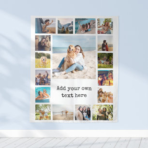 Tapiz Collage de fotos sencillo moderno de 17