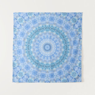 Tapiz Color azul de la impresión del mosaico del círculo