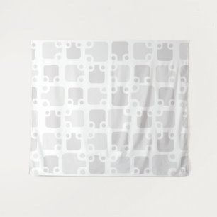 Tapiz Color blanco del patrón moderno de mediados del si