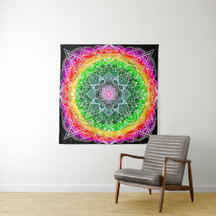 Tapiz Color Burst Rainbow Prisala Mandala