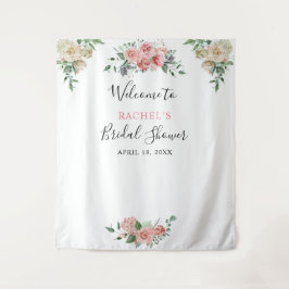 Tapiz Color de agua rosa rosa blanco Bienvenido a la duc