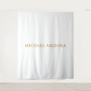 Tapiz Color dorado y blanco minimalista simple moderno