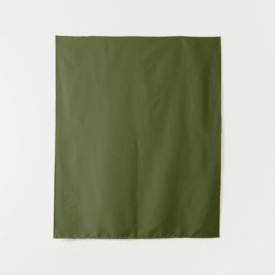 Tapiz Color Verde Militar Sólido Profesional Minimalista