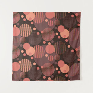 Tapiz Colores de chocolate terracota redondeados en baud