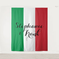 Colores de la bandera italiana para boda