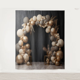 Tapiz Colores neutros rusos Arco de globo colgado