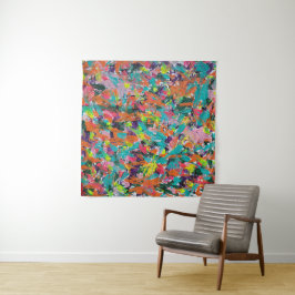 Tapiz Colores y expresiones en pintura acrílica