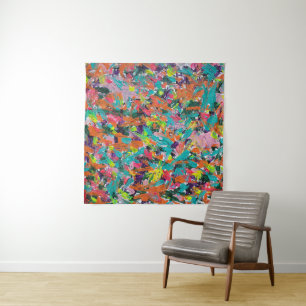 Tapiz Colores y expresiones en pintura acrílica