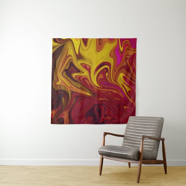 Tapiz Colorful abstract painting (In situ)