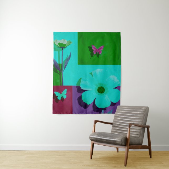 Tapiz Colorful Art Tapestry (In situ)