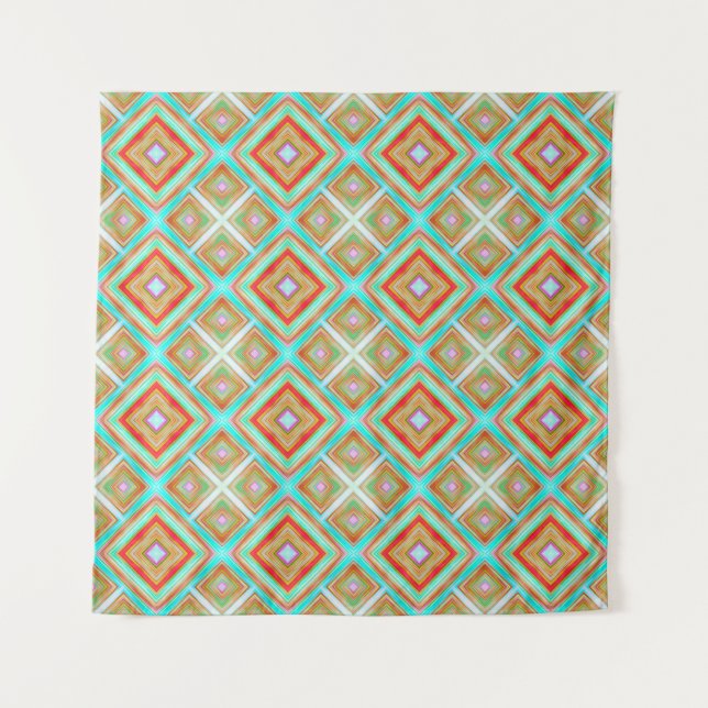 Tapiz Colorful seamless pattern backgroundabstract, art, (Anverso)