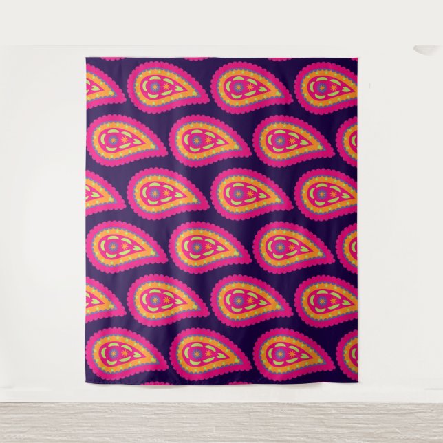 Tapiz Colorido Paisley (Anverso)