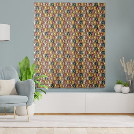 Tapiz Colorido patrón de búho de Boho Woodland