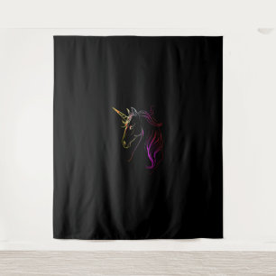 Tapiz Colorido Tank Magic Head Unicorn Top